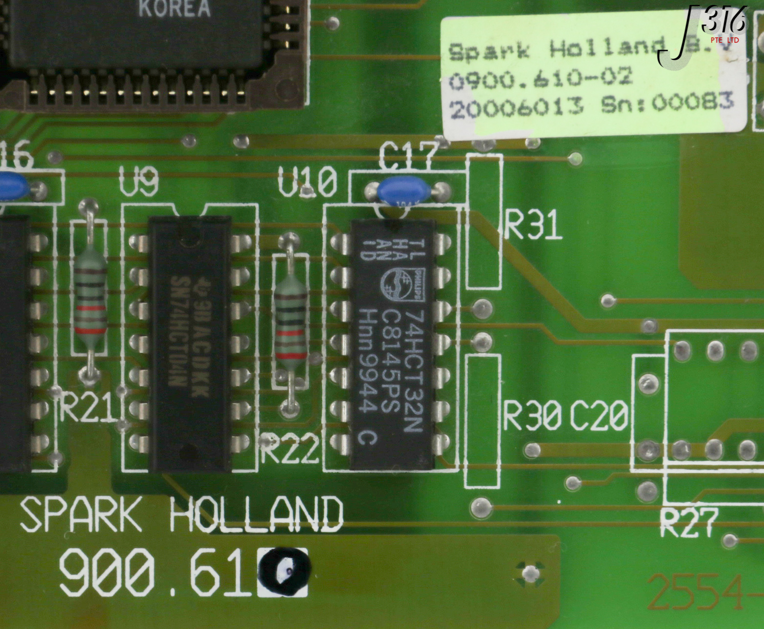 30583 SPARK HOLLAND PCB, AUTO SAMPLE INJECTOR MOD, 900.610 2554